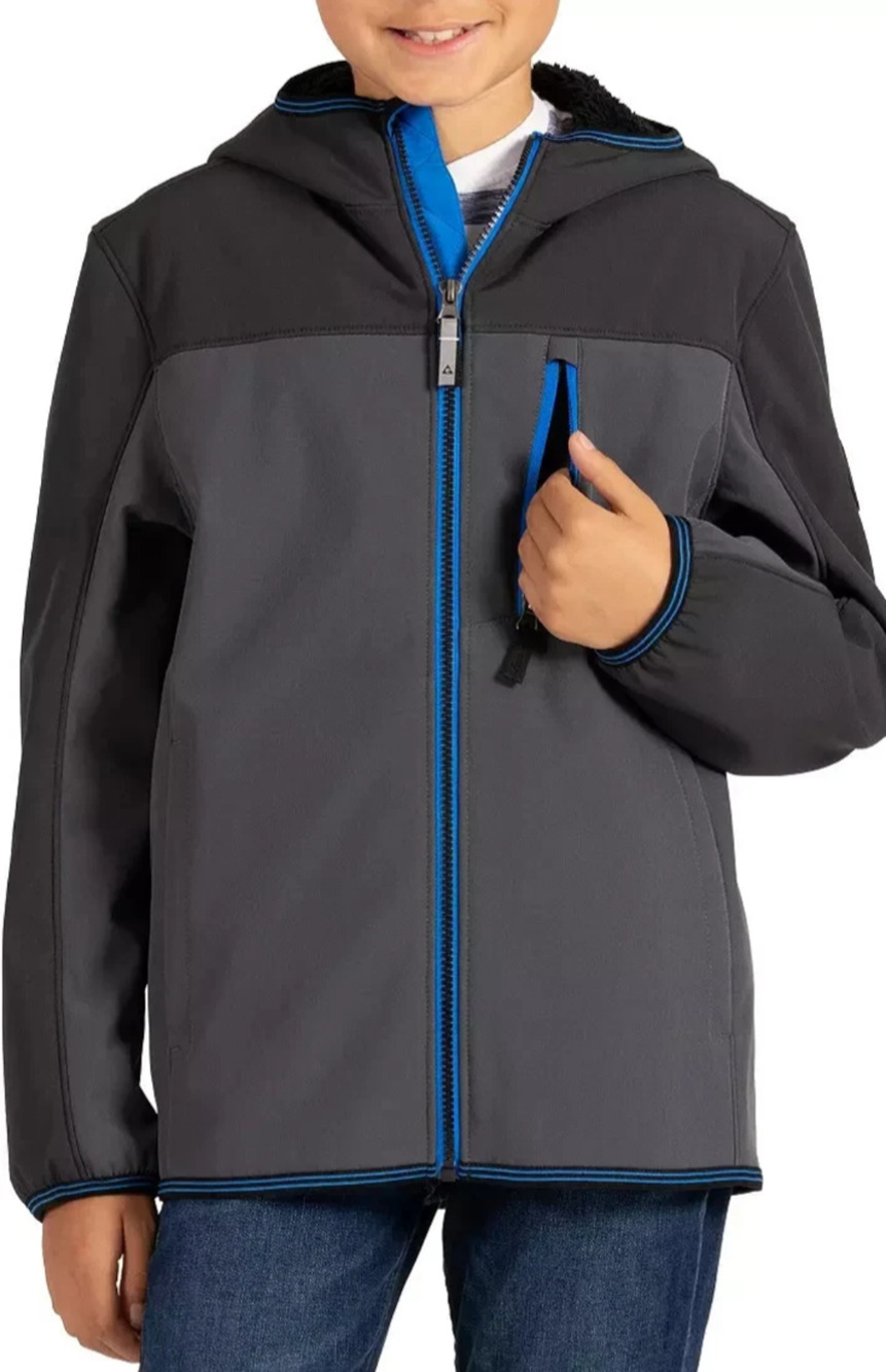GERRY ' BOYS FALCON SOFTSHELL JACKET ' IRON GREY ' SIZE EXTRA SMALL